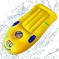 Excefore Inflatable Boogie Board for Kids, Portable Inflatable Surf Body Board with Handles, Lightweight Soft Body Board for Slip and Slide, Pools, Beaches, Swimming (46.8x22.8 in)