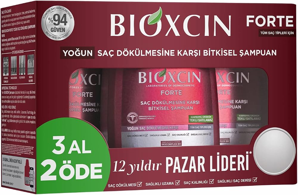 Bioxcin Forte Şampuan 300ml 3al2 Öde