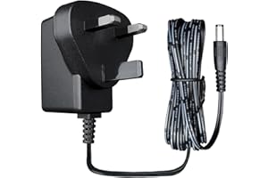 OXZEEWEE 9V 0.5A 4.5W 1.8M/6ft Long Power Supply Adapter, AC DC Switching Adapter (Input 100-240V, Output 9Volt 0.5Amp/500mA), Wall Mount Transformer Charger Plug, UKCA Listed