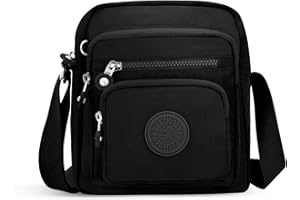 ‎NEWIROVE NEWIROVE Umhängetasche Damen Mittelgroß Nylon Wasserdicht Crossbody Bag Leichte Schultertasche Damen Handtaschen Mit Vielen Fächern Sportlich Umhängetasche Für Einkaufen, Reisen, Schule
