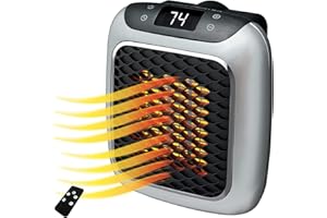 URCREAT 800W Instaheat PTC Keramik Insta Heater Pro X, Mini Heizlüfter Steckdose Mit Fernbedienung 8H Timer, Leise Instant Heater Erfahrungen, Klein Steckdosen Heizung, Mini Heater Für Steckdose (1 Stück,EU)