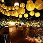 Qedertek Solar Lichterkette Lampion Außen 6 Meter 30 LED Laternen 2 Modi Wasserdicht Solar Beleuchtung für Garten, Hof…