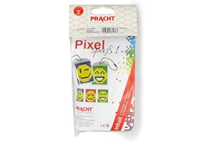 Pracht Creatives Hobby P90020-00505 Fun craft set 1 dla dzieci, prosty system wtykowy z małymi kamieniami z bioplastu do zaprojektowania 2 breloków (medalionów), bez prasowania i klejenia