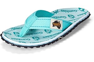 Gumbies Tongs rouges originales, fabriquées à partir de matériaux recyclés, semelle profilée en pneus de voiture recyclés, semelle intérieure douce en toile de coton, barre d'orteil confortable en