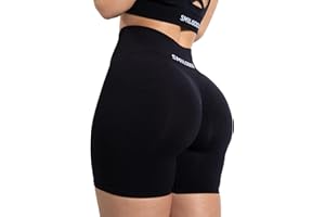 SMILODOX Shorts Leggings Damen Cetrina, Scrunch Radlerhose kurz, Shaped Fit Kurze Sporthose, Hotpants Booty Scrunch, elastischer Bund, angenehm auf der Haut