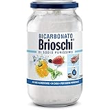 Brioschi - Bicarbonato di sodio Purissimo in Vaso, Ottimale per Cucina, Lievitazione, Lavatrice, Cura della Pelle e dei Capel