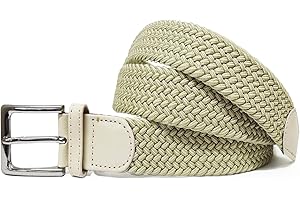 Gloop Ceinture élastique en tissu unisexe Ceinture élastique tressée Ceinture élastique pour femmes et hommes Largeur environ 3.5 cm