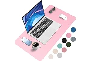 Zanfqvo Tappetino Scrivania - Sottomano Scrivania Impermeabile Antiscivolo - Tappetino Mouse Grande per Ufficio/Casa, 80 cm x 40 cm (Rosa)
