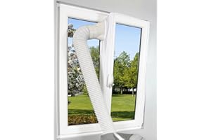 Comfee Fensterabdichtung Hot Air Stop für mobile Klimageräte und Abluft-Wäschetrockner, weiß, 10000196