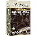 byPureNaturals 100% Organic Hair Colour Powder 3N Dark Brown 60gm | Safest Beard Colour for Men | Natural Hair Colour for Women & Men