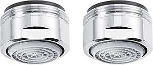 Perlator SLC 11000598 Water-Saving Shower Head M24 Chrome-Plated Set of 2