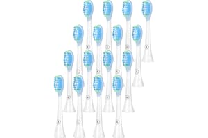 ASTER DENTAL CARE Aster Aufsteckbürsten Kompatibel mit Philips Sonicare Ersatzbürsten - Professionelle Elektrische Bürstenköpfe Classic Precision Clean Bürstenköpfe Fit Professional Care 16 Stück
