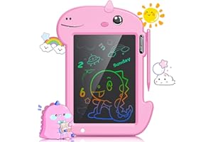 VISATOR Tavoletta Grafica Bambini 8.8 Pollice Colorata Lavagna per Bambini LCD Lavagna Magnetica per Bambini Lavagna Magica per Bambini Lavagna Cancellabile Giocattoli per 3 4 5 6 7 8 Anni(Rosa)