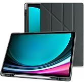 حافظة ذكية متوافقة مع Klasse Samsung Galaxy Tab S9 FE مقاس 10.9 بوصة مع حامل قلم S Pen، ثلاثي الطي، مرن، غير لامع، مقاوم للصدمات