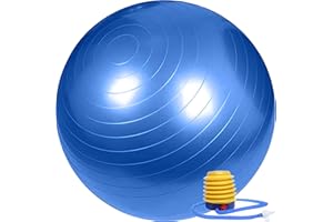 ‎RETOO Retoo Gymnastikball 65 cm Sitzball mit Ballpumpe, Trainingsball, Ball für Fitness, Yoga, Gymnastik, Core Training, Fitnessball, Sitzball Büro für Balance Luftpumpe, Gymnastikbälle, Yogaball, Pilates