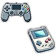 magneverse Gaming Controller & Retro Game Console Fridge Magnet Set - Premium Acrylic Magnets for Kitchen & Home Decor (Set of 2 Gaming Magnet for Fridge)