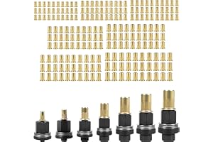 KOVSGQ Gängad insats metallmutter pressmuttrar 217Stk nitmuttrar 217Stk för M3 M4 M5 M6 M8 M10 M12 manuellt verktyg för press