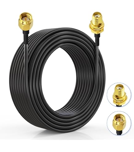 RG58 Coaxial Cable TNC Male Plug Right Angle To SMB Female