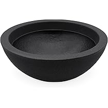 Sottovaso per vaso da fiori in polipropilene color antracite H 1.8 x L