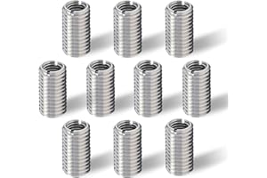 YUEJIESELECTED Juego de 10 piezas de rosca m6 a m4,15 mm de acero inoxidable, rosca M6 a M4, adaptador de rosca, casquillo de rosca m6 m4, tuerca atornillada, manguito roscado, casquillos roscados, juego de