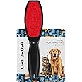 DecorRack 1 Pack Double-Sided Lint Brushes, Pet Hair Remover Brush for Clothes and Furniture, Remove Cat and Dog Fur from Fabric Carpet and Clothing, Lint Removal Brush, Portable, Reusable