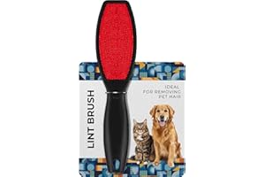 ‎DECORRACK DecorRack Fusselbürste Zweiseitig (1 Stück) - Wiederverwendbarer Fusselentferner & Tierhaarentferner für Kleidung, Möbel & Textilien - Kleiderbürste gegen Katzenhaare & Hundehaare