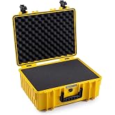 B&amp;W Outdoor Transport Case Type 500 with Cube Foam, Yellow