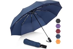 ZOMAKE Paraguas Plegable Antiviento,Pequeño Paragua Protección Solar UV para Mujer Hombre,Mini Umbrella con Apertura y Cierre Automático,Resistente al Viento de Secado Rápido