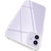 URUCHI iPhone 11 Uyumlu Şeffaf Sert Mika Kılıf, Sararmaya Dayanıklı, Ultra İnce, Kamera &amp; Ekran Korumalı, Darbeye Dayanıklı K