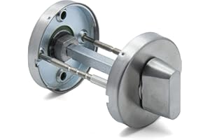 GENERIC Generische APECS WC-Rosettenbeschläge für Innentüren, Badezimmer, WC-Türschloss, hochwertige Türbeschläge aus INOX-Stahl AISI 304