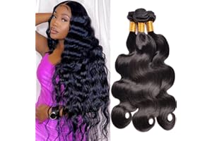 Vague de corps cheveux humains 3 faisceaux 26 28 30 pouces Msgem cheveux brésiliens vague de corps 100% non transformés 10A extensions de cheveux humains vierges couleur naturelle