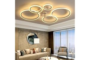YUNZI Moderno Ventilatore da soffitto con Illuminazione e Telecomando, Bianco LED Dimmerabile Lampada da soffitto, Plafoniere con Ventilatore per Camera da Letto Soggiorno, DC Motore, 100CM