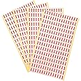 840 Pieces 20x10mm Arrow Shape Code Stickers Removable Self-Adhesive Sticky Labels