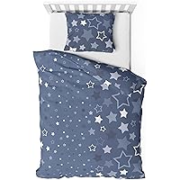 Träumschön Biber-Bettwäsche Set 135x200 2tlg. mit 80x80 cm Kissenbezug - Fein-Biber Bettwäsche aus 100% Baumwolle - Dessin St