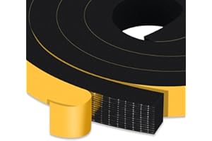 YIMIKI Nastro Autoadesivo in Schiuma, Guarnizione in Gomma per Porte e Finestre, Schiuma Nastro Paraspifferi Porta, Resistente Alle Intemperie, Isolamento Acustico, 25 mm(l) x20 mm(S), Totale 4 m