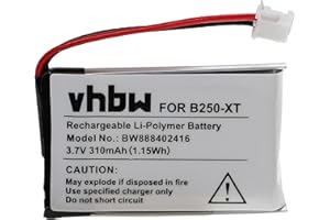 vhbw Batterie Compatible avec Nextbase DashCam 402G, DashCam 412GW, DashCam 512G Appareil Photo (310mAh, 3,7V, Li-polymère)