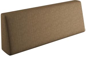 sunnypillow Palettenkissen mit abnehmbarem Bezug Kaltschaum Palettenauflage Palettenpolster Palettensofa Sitzkissen Rückenlehne Indoor Outdoor Rückenkissen 120x40x20/10cm Braun