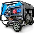 DeTec. DT-6500E-3 - Unità elettrica di emergenza | Generatore di corrente da 6 kW 400 V | Generatore a benzina per alimentazi