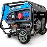 DeTec. DT-6500E-3 - Unità elettrica di emergenza | Generatore di corrente da 6 kW 400 V | Generatore a benzina per alimentazi