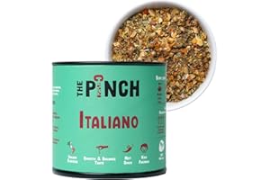 THE PINCH Italiano XL Sazonador Sin Sal y 100% Natural - Sabor Auténtico para Pasta, Bruschettas, Ensaladas, Verduras Asadas y a la Parrilla. Fácil de usar y saludable. Paquete 45g.