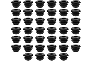 FUNNGY Oeillet en Caoutchouc,40 PCS Passe Fils et Câbles Joint Anneau Étanche Rondelles et Entretoises en Caoutchouc pour Câbles Électriques Cache Vis et Fils Conduit Électrique