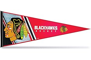 Rico Industries NHL Chicago Blackhawks Soft Felt Pennant, 12 x 30-inches