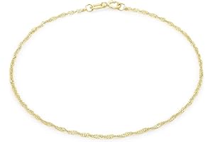 Carissima Gold - Maille Corde Bracelet de Cheville Femme - 9 cts Or 375/1000