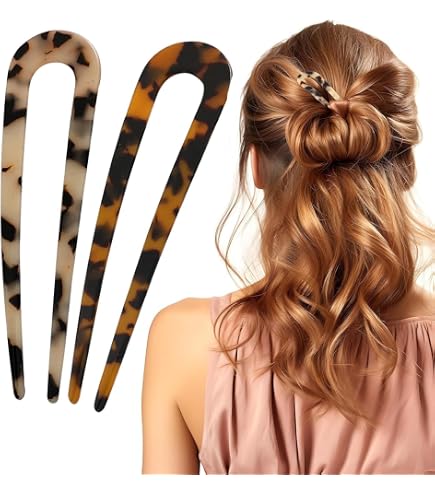 3 forcine per capelli a forma di U francese, con torsione french french french pin, french
