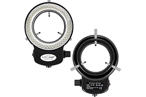 Smallterm 144 LED mikroskop ringljus 0–100 % justerbar för mikroskop ringbelysning
