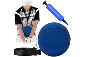 SUQ Golf Swing Training Aid, Exercise Balls, Golf Ball Rounding Ball, Intelligent Adjustable Assist Ball, Posture Correction, Training, Intelligent Arm Movement, Swing Training Aid (Blue)