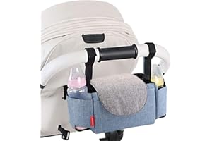 Presentimer Diaper Bag Stroller Hanging Bag Pram Buggy Organiser Organizer Bottle Drinks Food Holder Portable Baby Case for Outdoor Indoor Home Camping