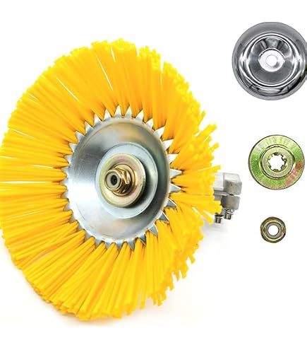 ADEFOL Tête Brosse Désherbage 6 Pouces Avec Kits Adaptateurs - Tête Débroussailleuse Universelle Efficace Pour Jardin
