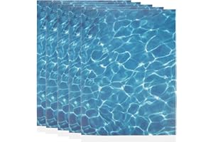 Lurrose Feuille D'eau Ondulée 5 Feuilles D'autocollants Ondulés Nacrés Feuille Acrylique Miniature De Lac Rivière Diorama Scène Paysage Pour La Décoration De La Maison B