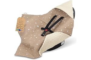 ‎TOTSY BABY Einschlagdecke Babyschale Baby Decke 90x90 cm - Fußsack Blanket für Kinderwagen und Autositz Ganzjahres für Neugeborenen und Kleinkinder Einschlagsdecken für 3 und 5 Punkt Gurt Minky Oeko-Tex